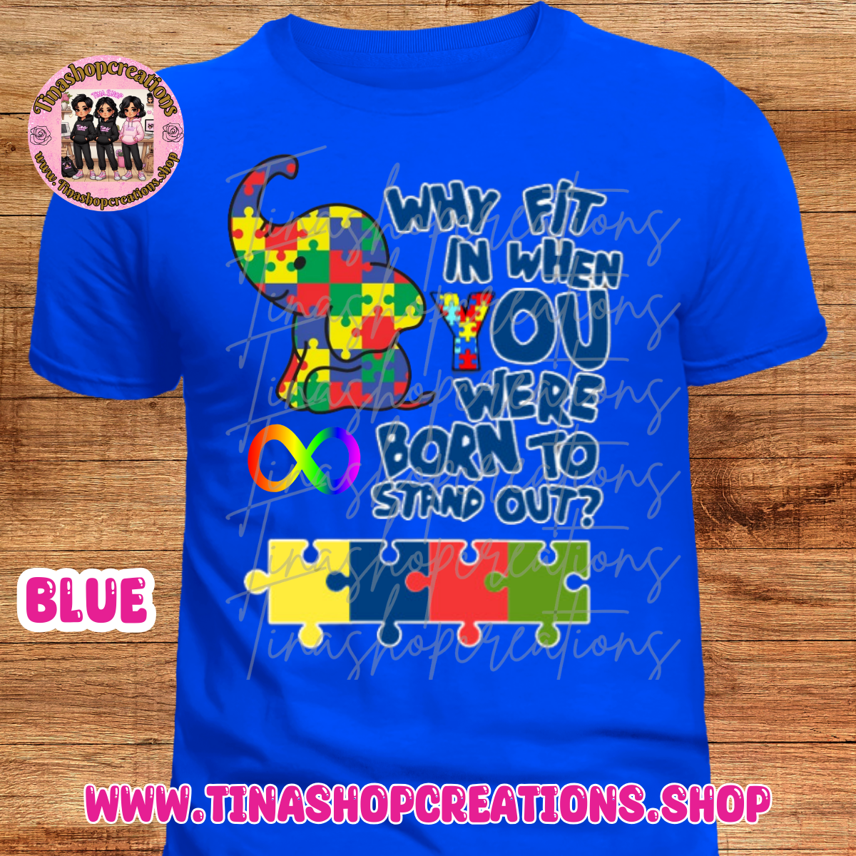 Camisa inspiradora de concienciación sobre el autismo