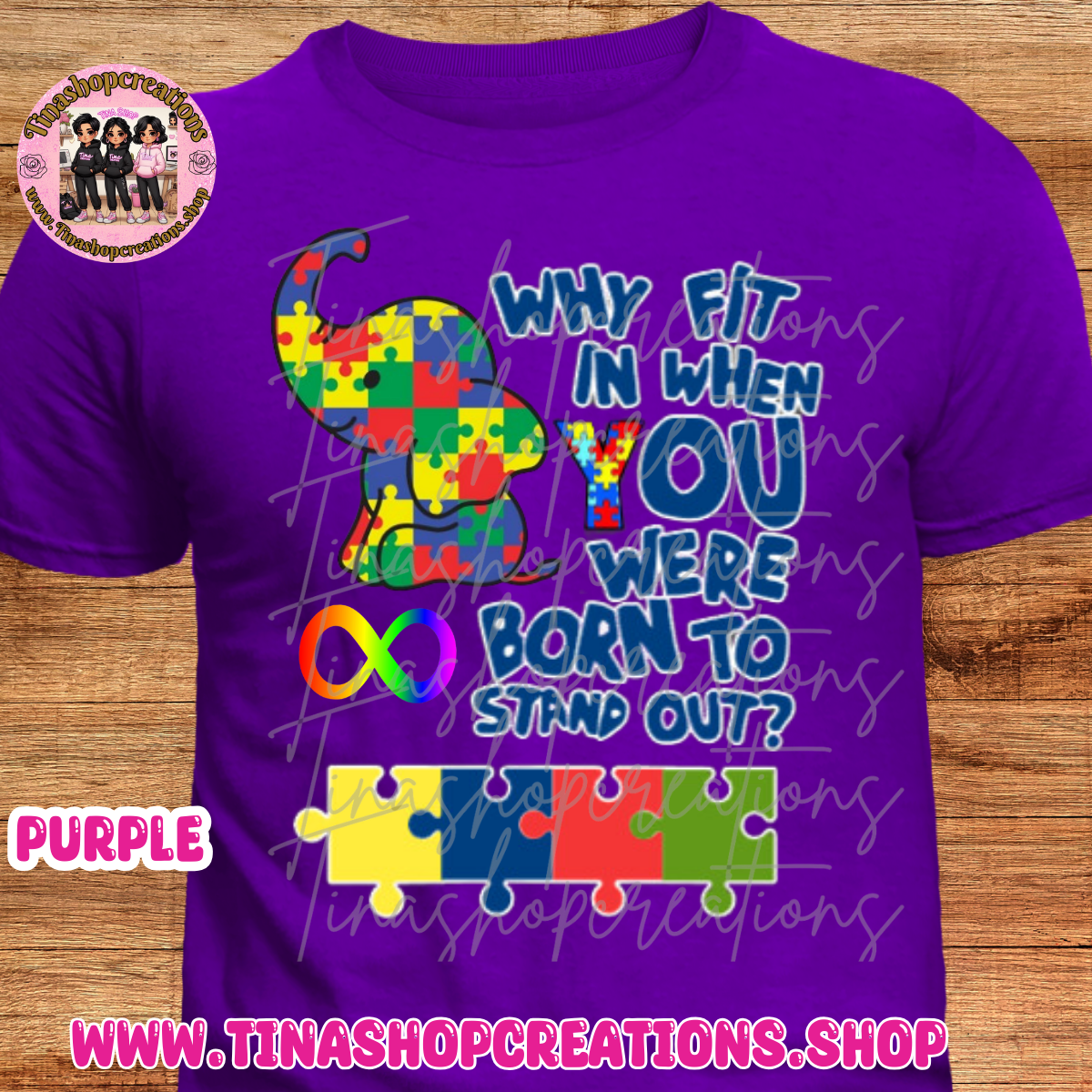 Camisa inspiradora de concienciación sobre el autismo