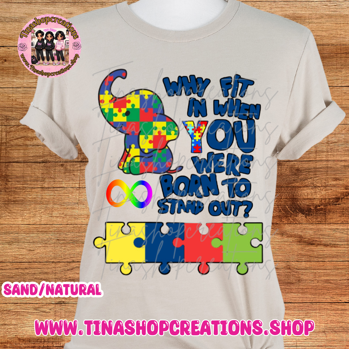 Camisa inspiradora de concienciación sobre el autismo