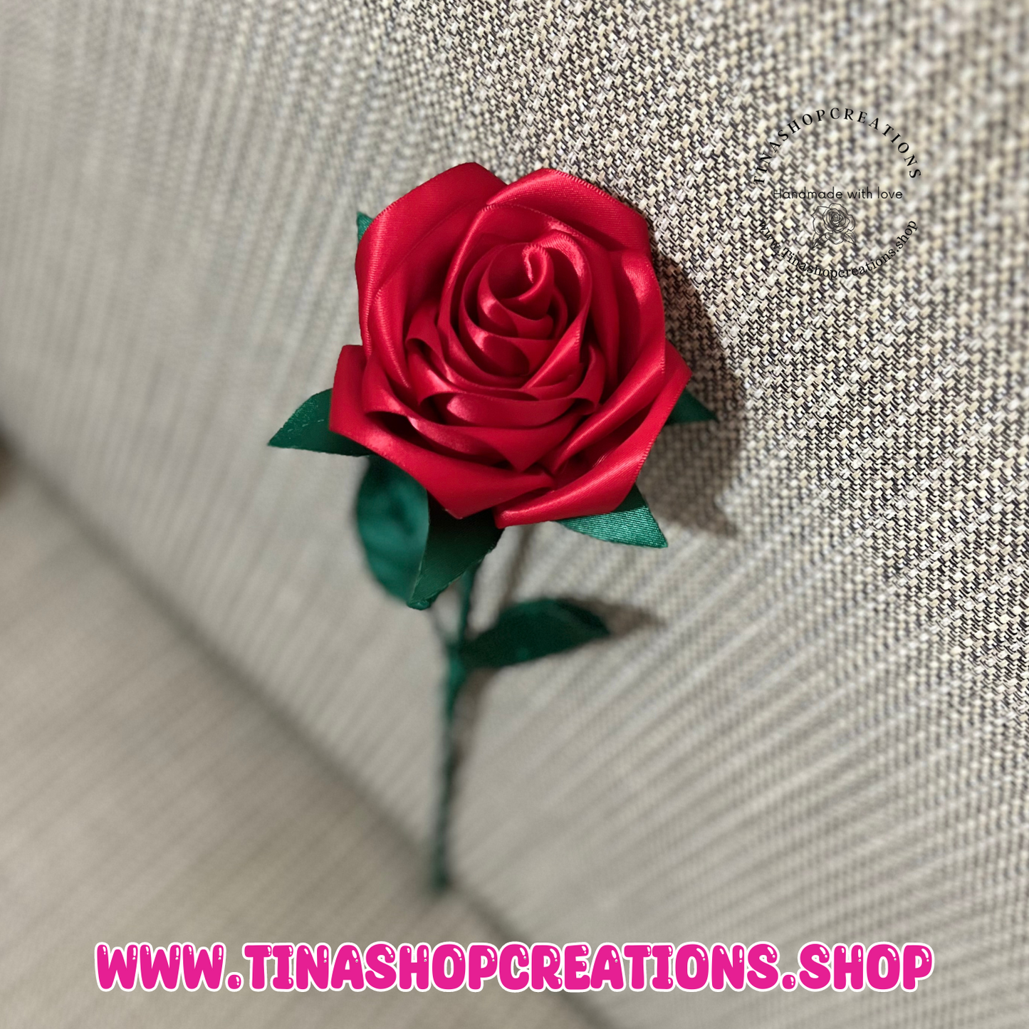 Elegante rosa eterna satinada, tallo de 15 pulgadas de largo, ideal para bodas, cumpleaños y ocasiones especiales