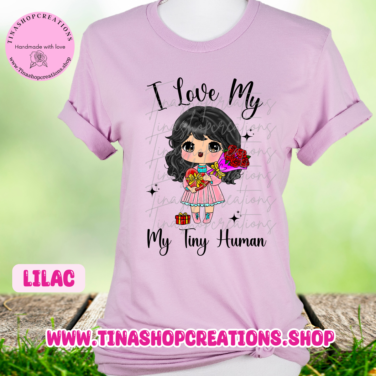 Amo mi versión Tiny Human Girl - Nombres personalizados