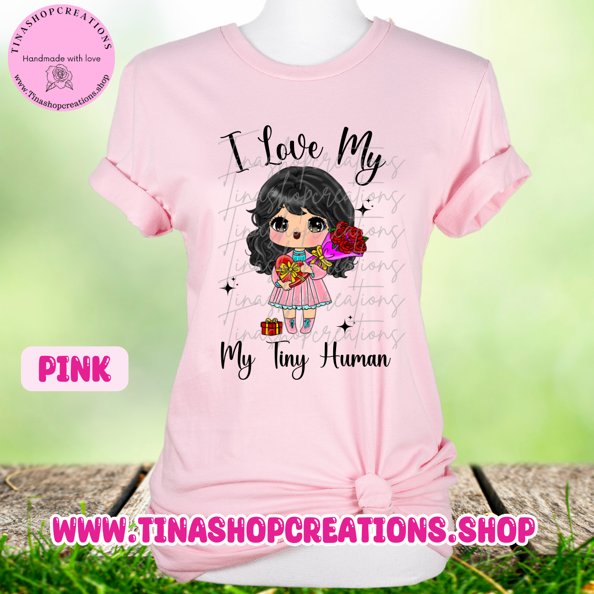 Amo mi versión Tiny Human Girl - Nombres personalizados