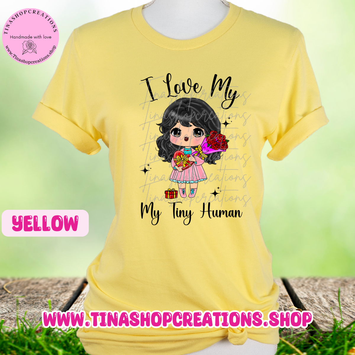 Amo mi versión Tiny Human Girl - Nombres personalizados