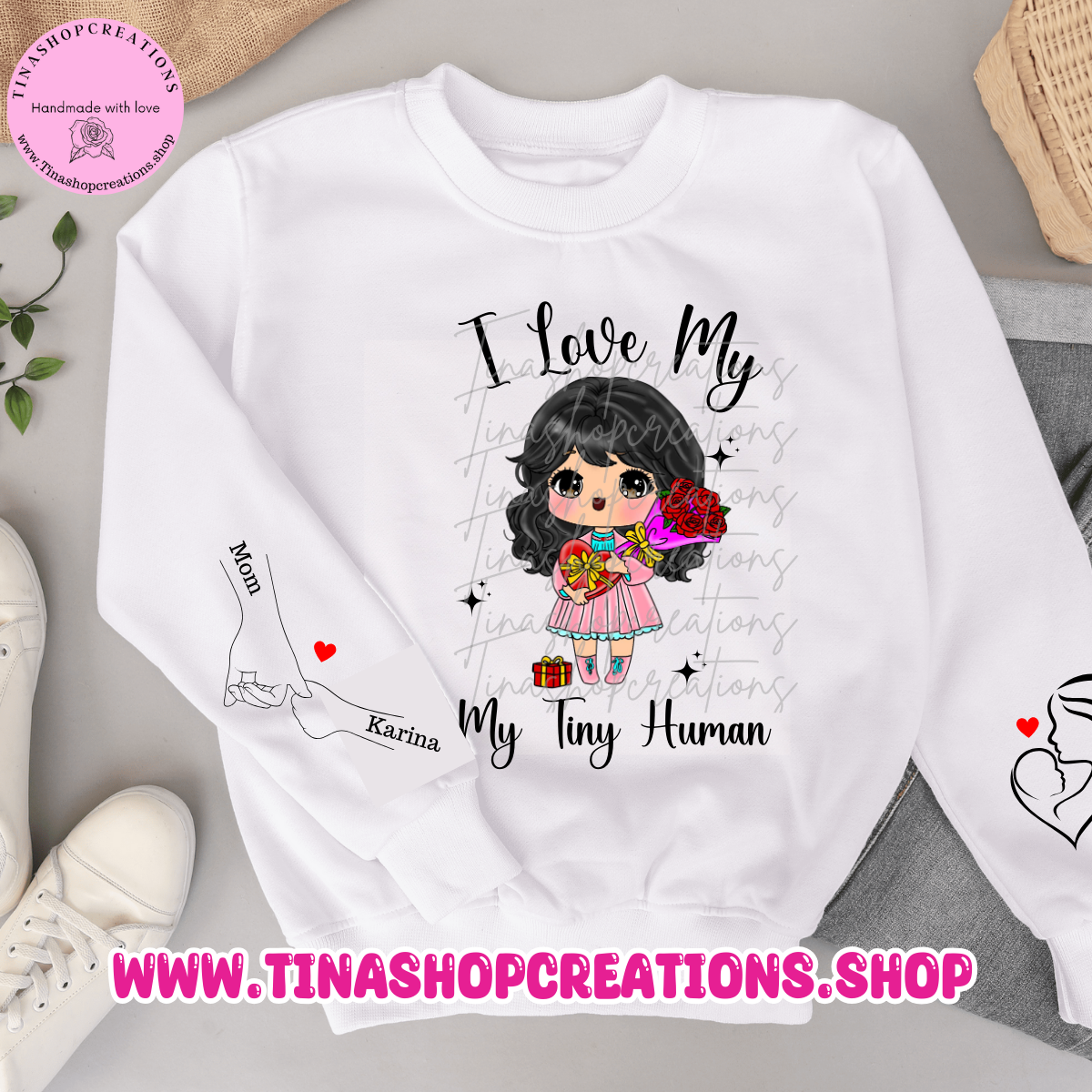 Amo mi versión Tiny Human Girl - Nombres personalizados