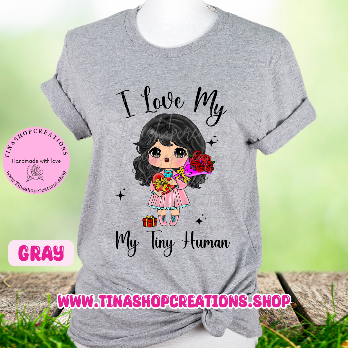 Amo mi versión Tiny Human Girl - Nombres personalizados