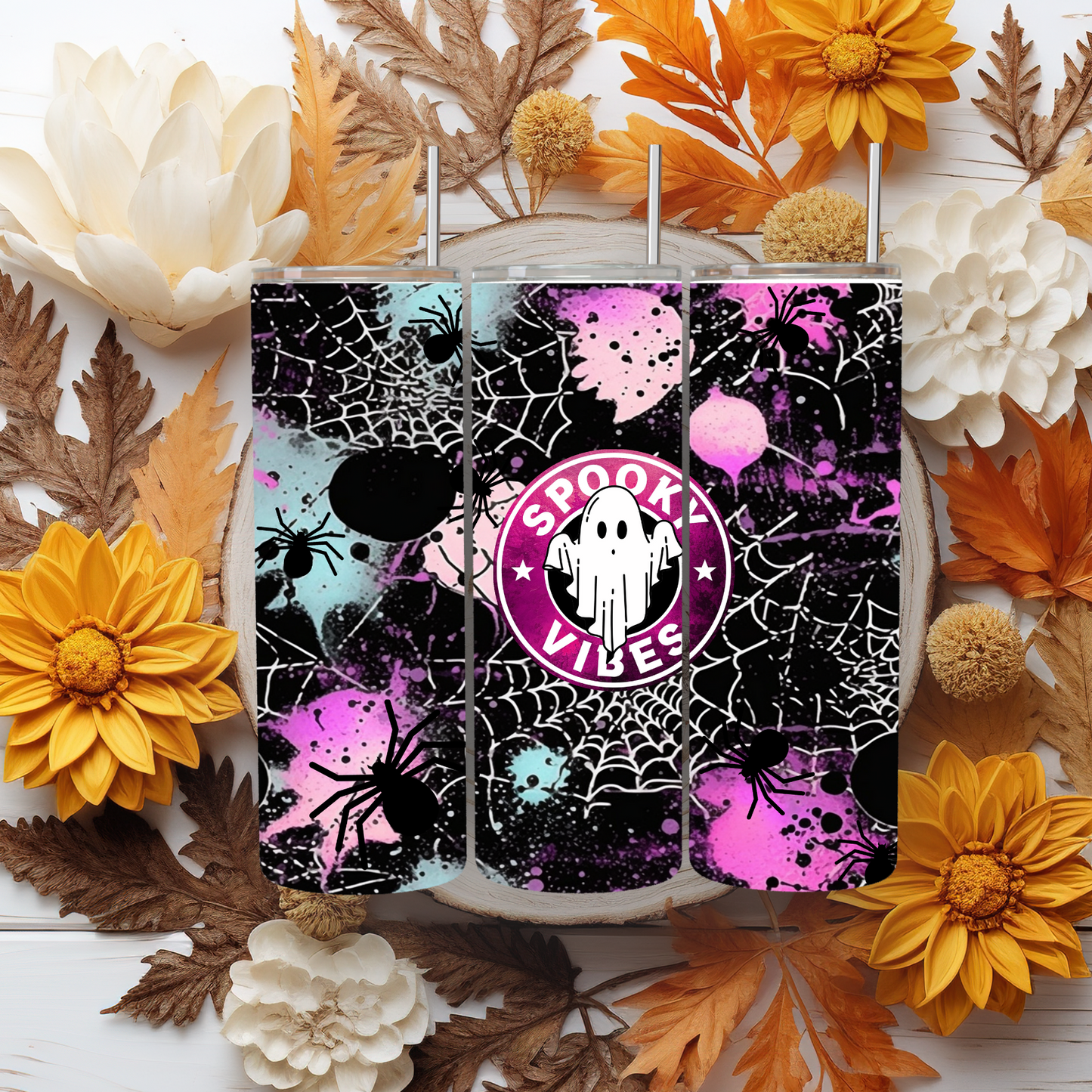 Spooky Vibes #2 Vaso delgado de 20 oz 